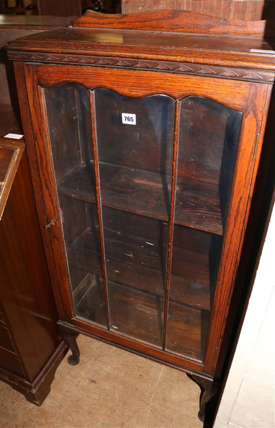 Oak glazed cabinet